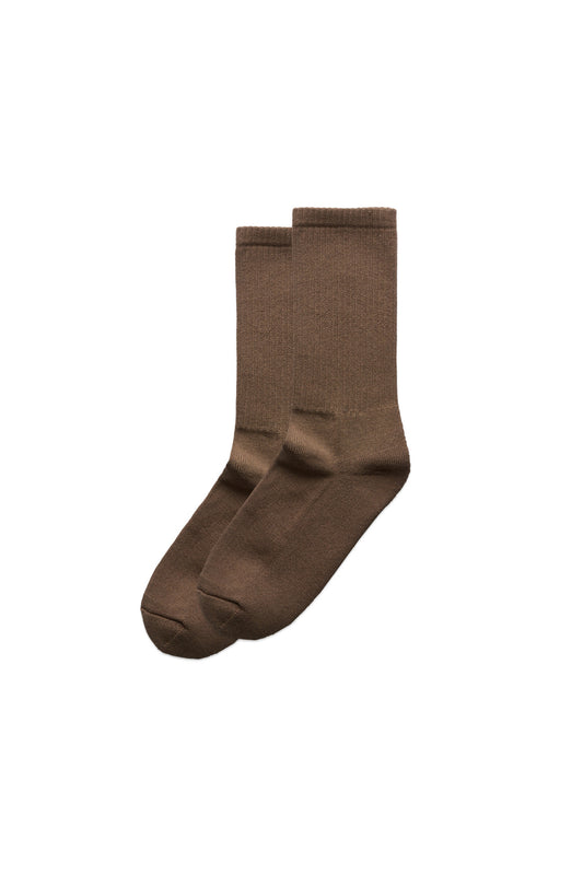 RIBBED SOCKS (Walnut)