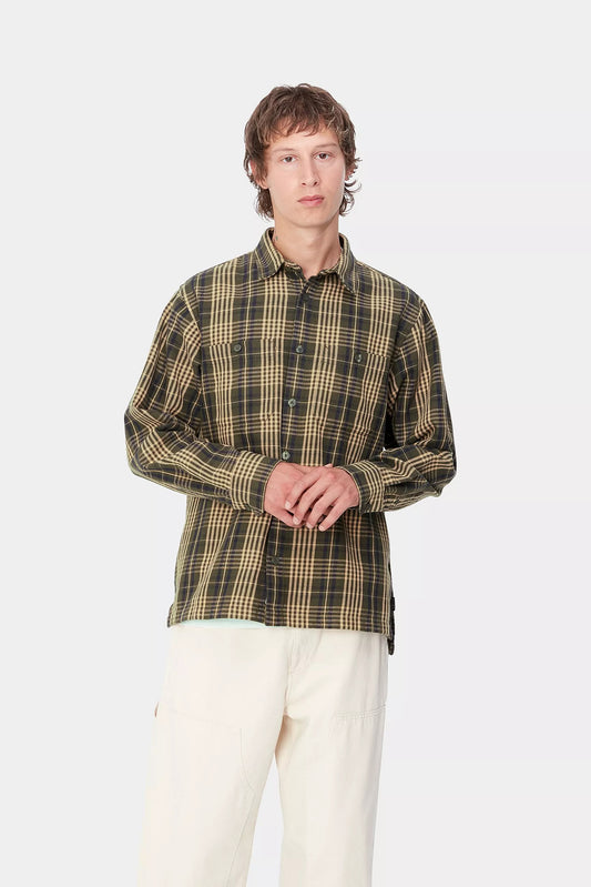 L/S MANDLIK SHIRT (Check/Office Green)