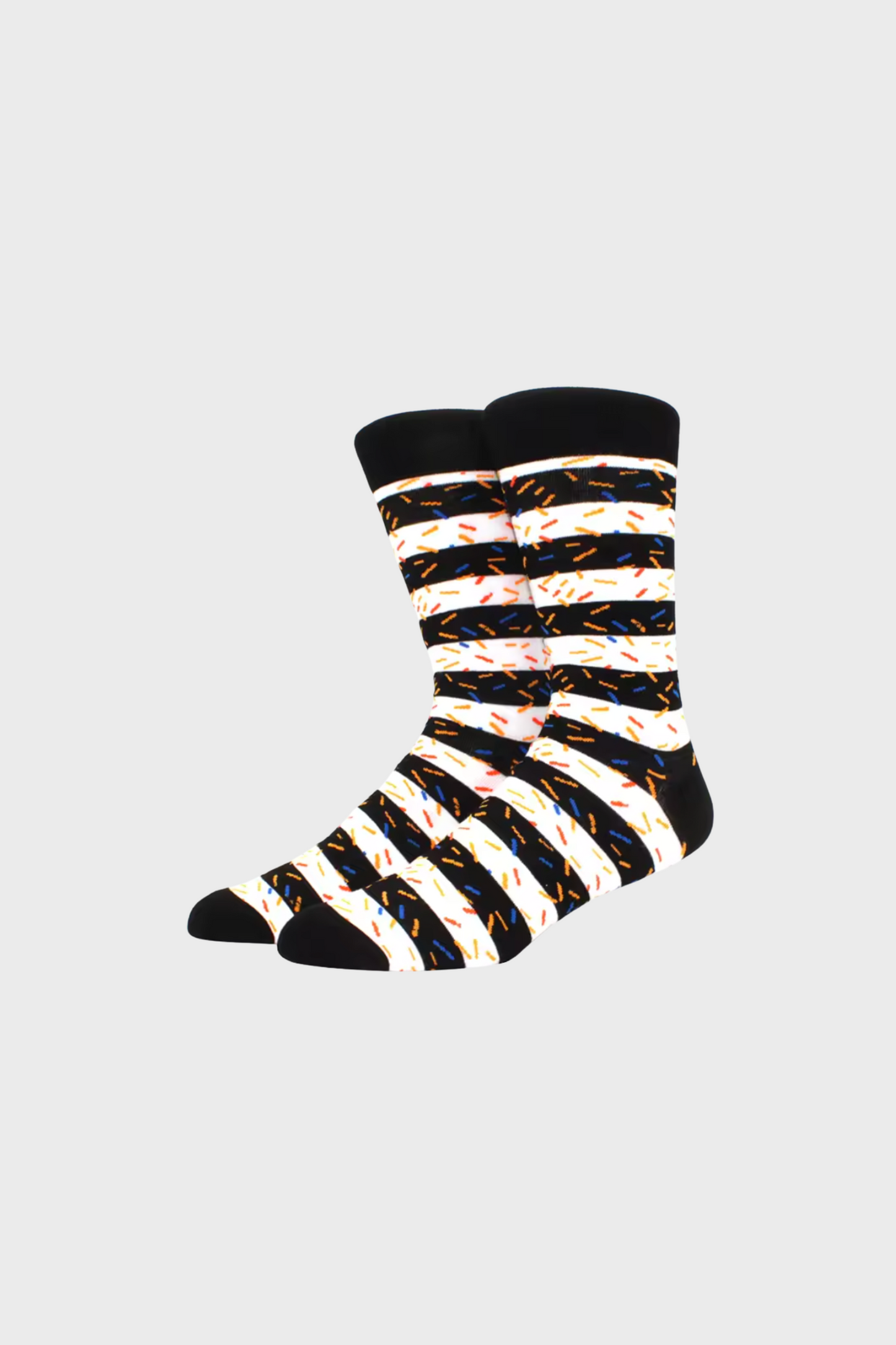 STRIPE SOCKS (B&W Sprinkles)