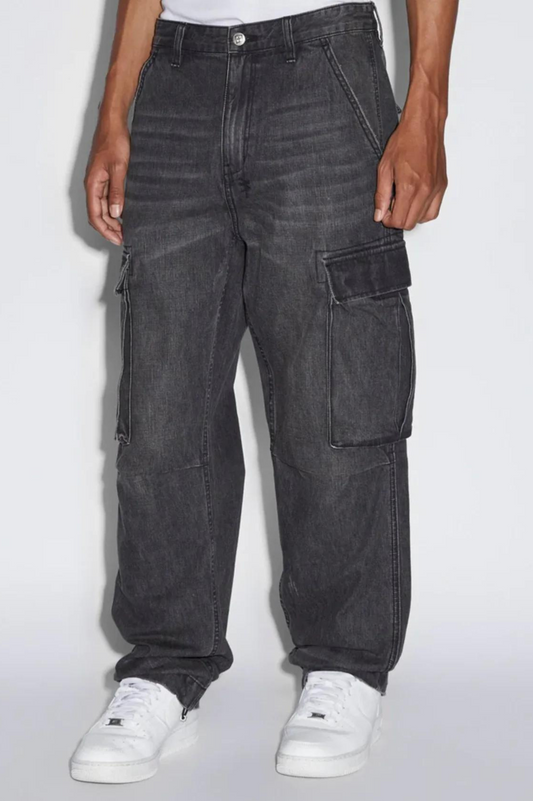 RIOT CARGO PANTS (Faded Black)