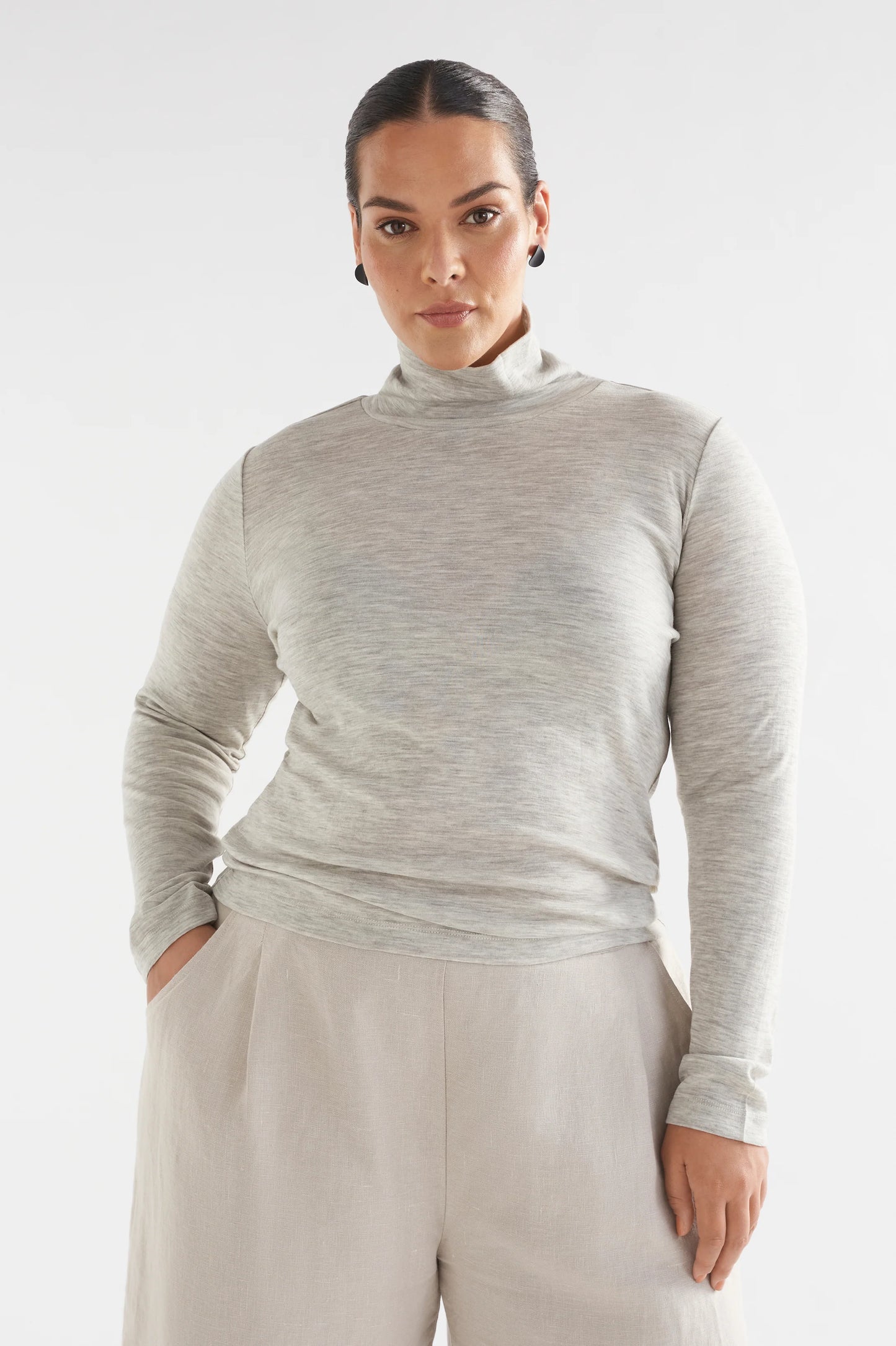 MERINO LS SKIVVY (Grey)