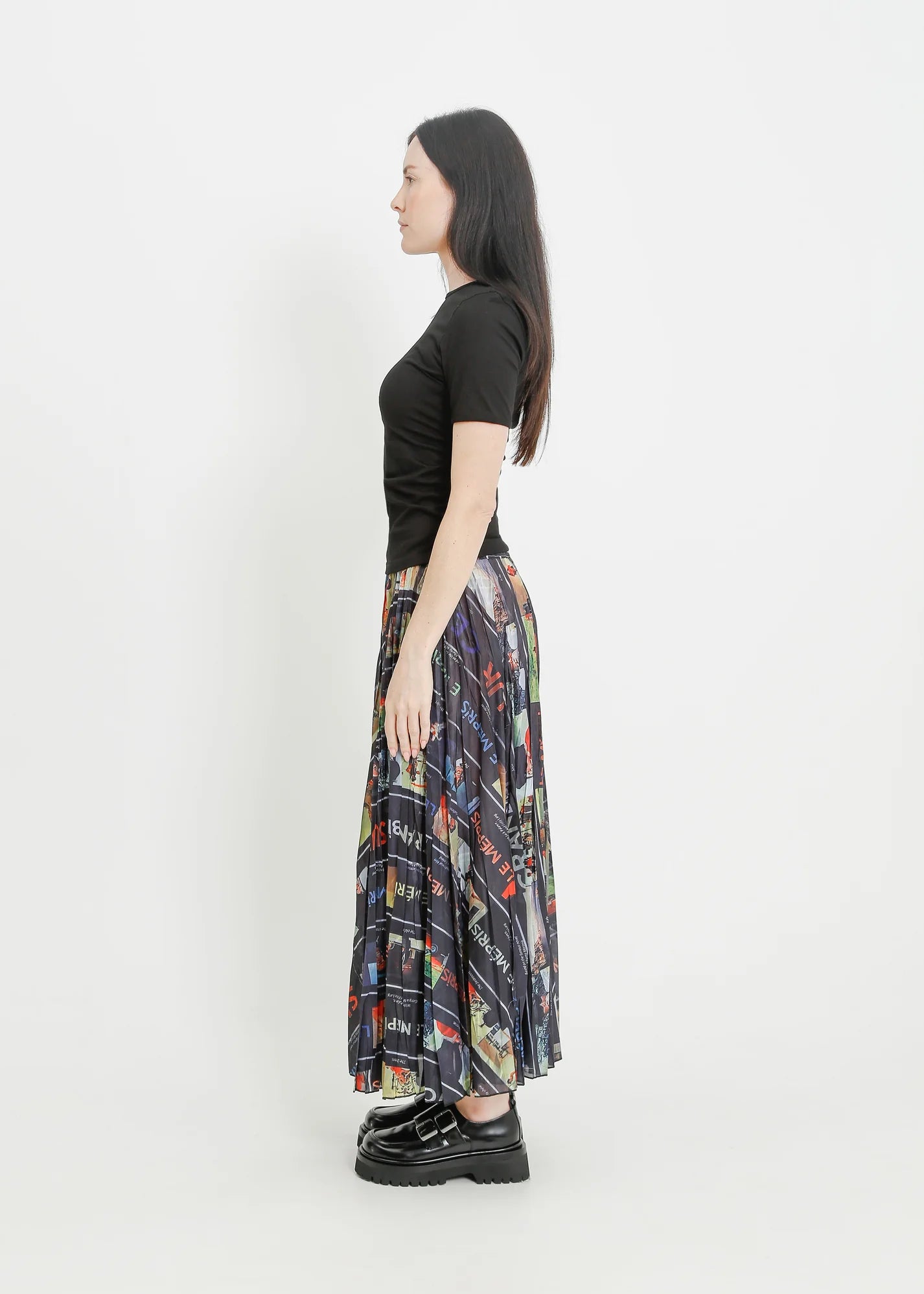 MIETTA PLEATED SKIRT (Multi)