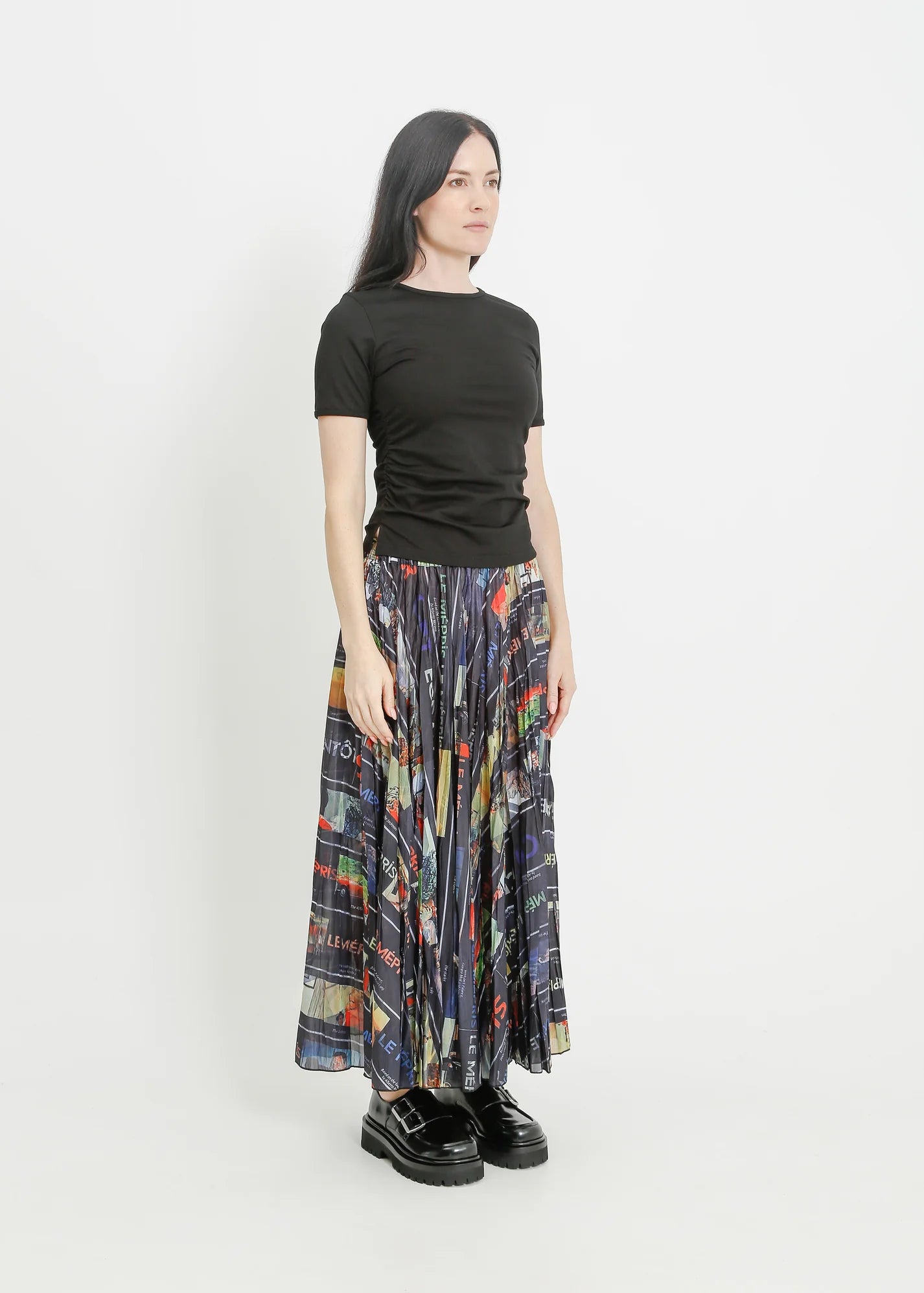 MIETTA PLEATED SKIRT (Multi)