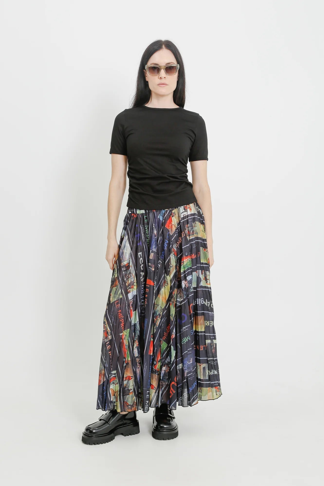 MIETTA PLEATED SKIRT (Multi)