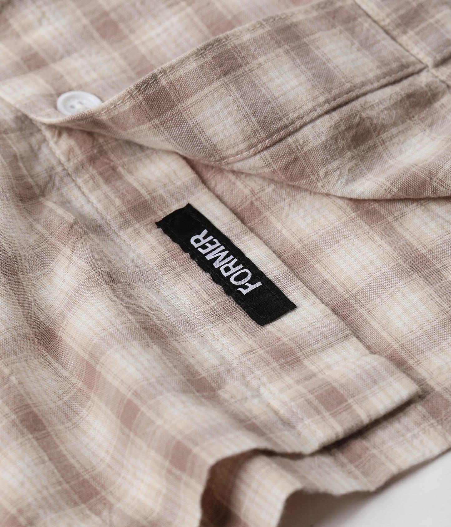 MANNERS SS CHECK SHIRT (Taupe)