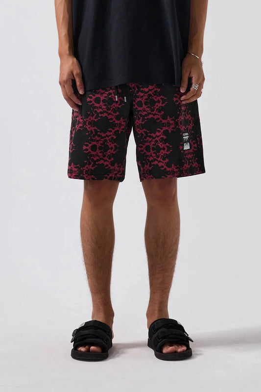 SWANS ORNATE 18' SHORTS (Black)