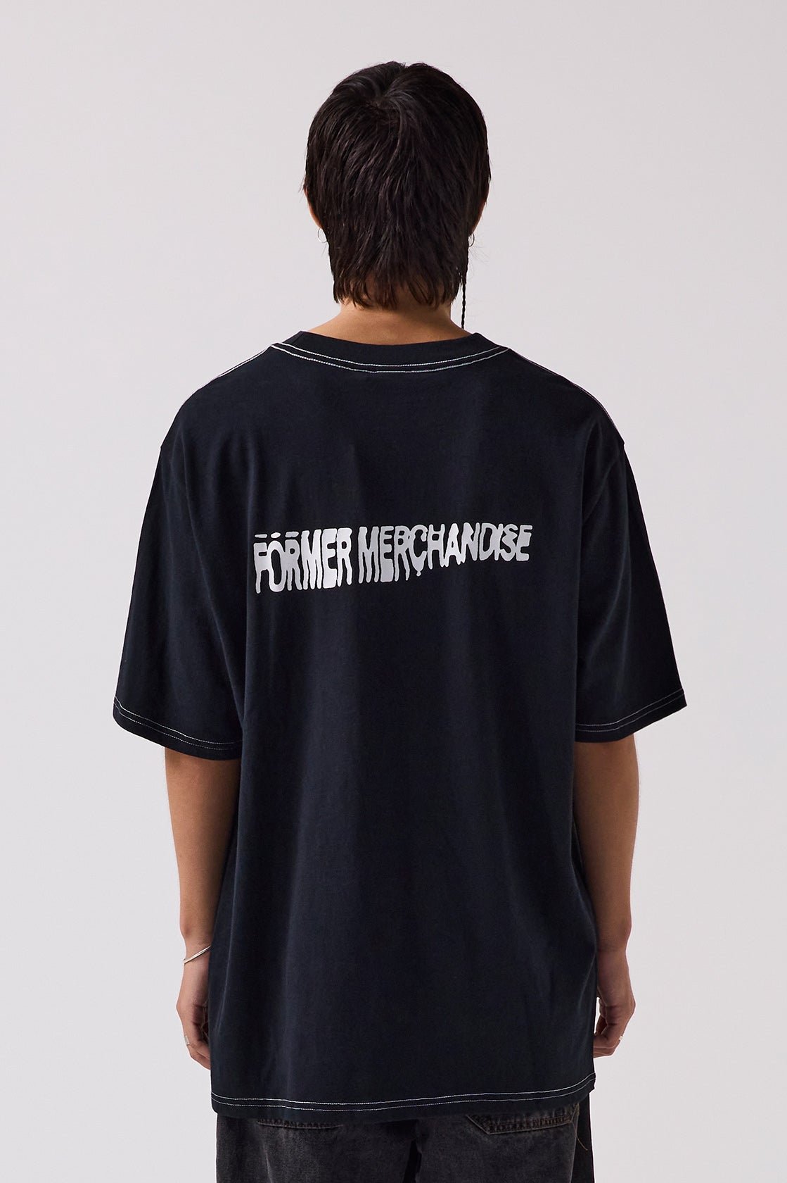 SKEWER OVERSIZED TEE (Black)