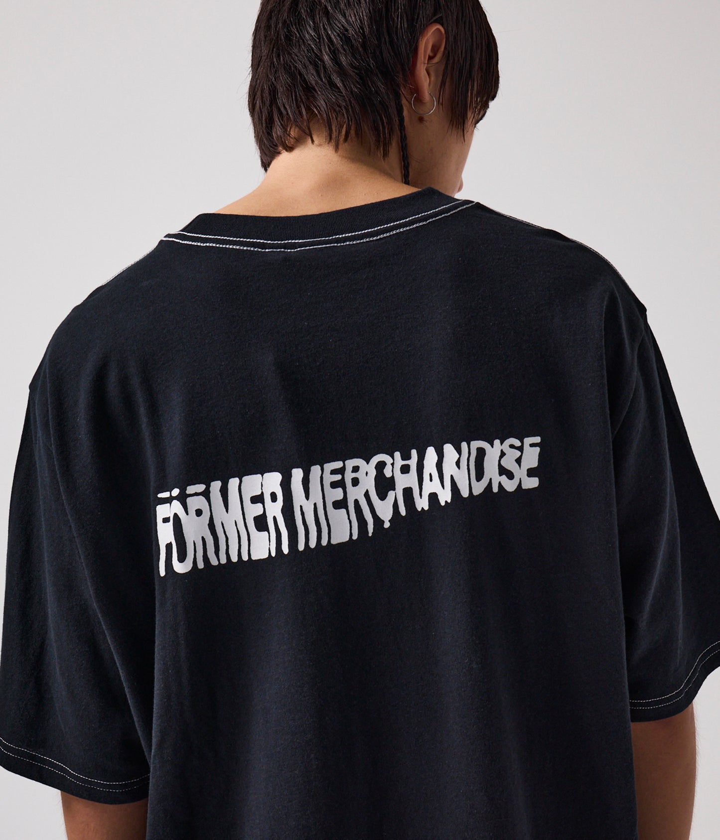 SKEWER OVERSIZED TEE (Black)