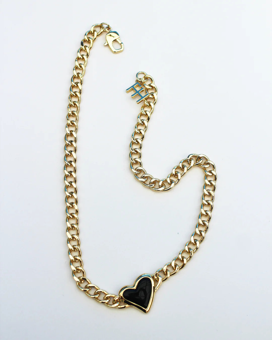 WHITNEY HEART CHOKER (Gold)