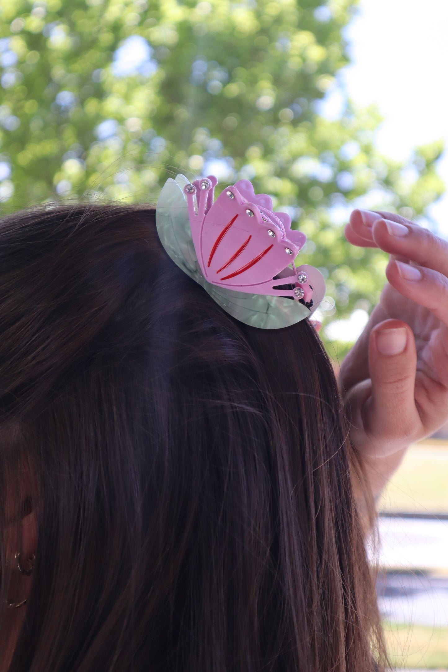 FRESH WATER HAIR CLAW (Pink/Pist)