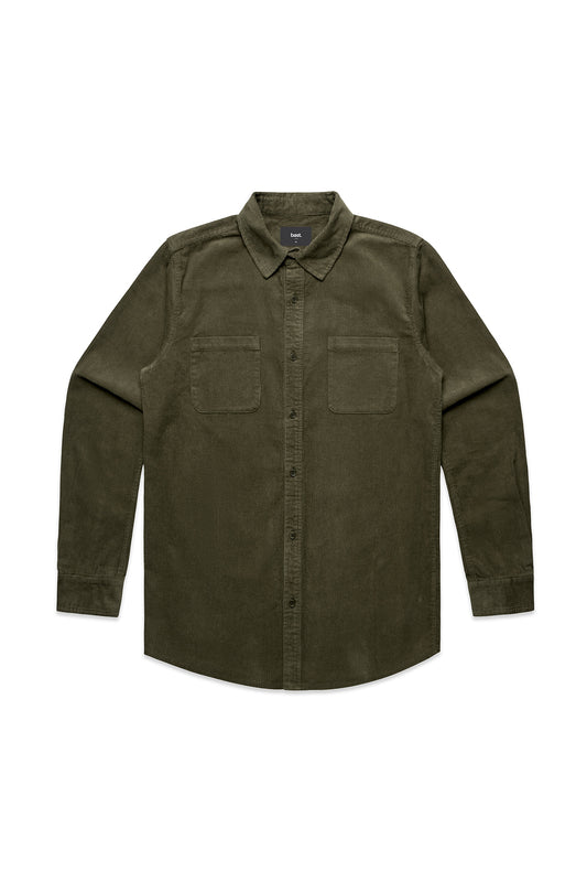 CORD SHIRT (Moss)