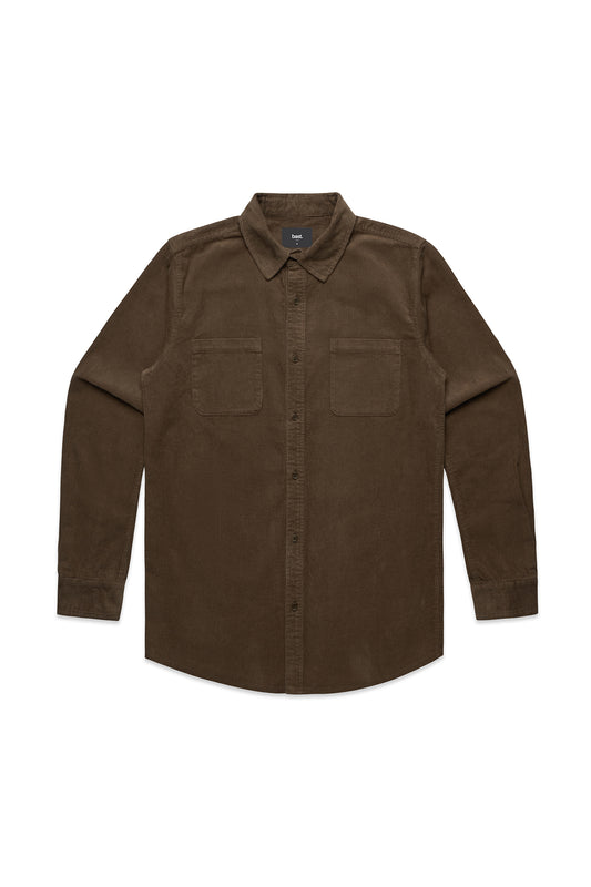 CORD SHIRT (Coffee)