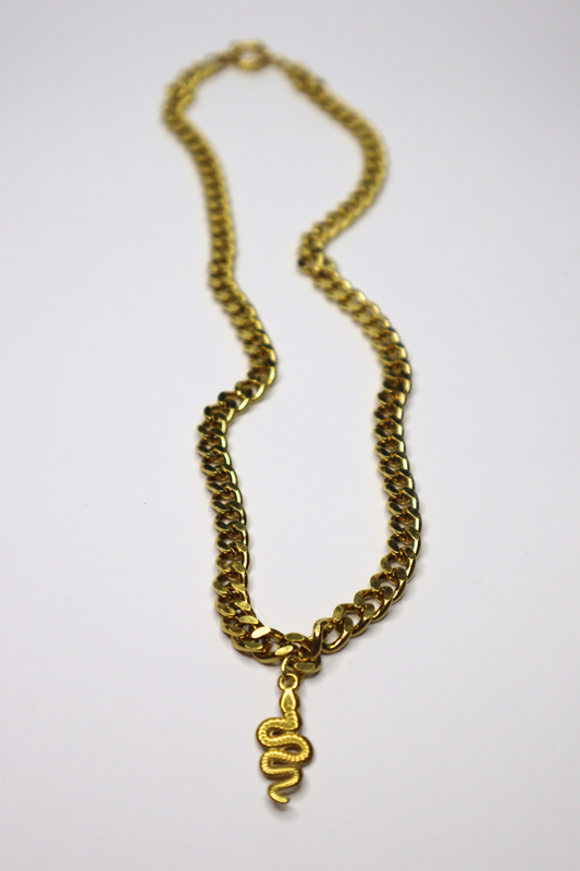 SNAKE GOLD NECKLACE