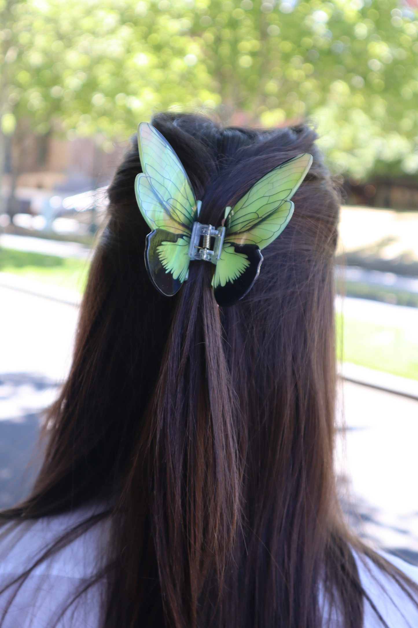 BUTTERFLY HAIR CLAW (Green)