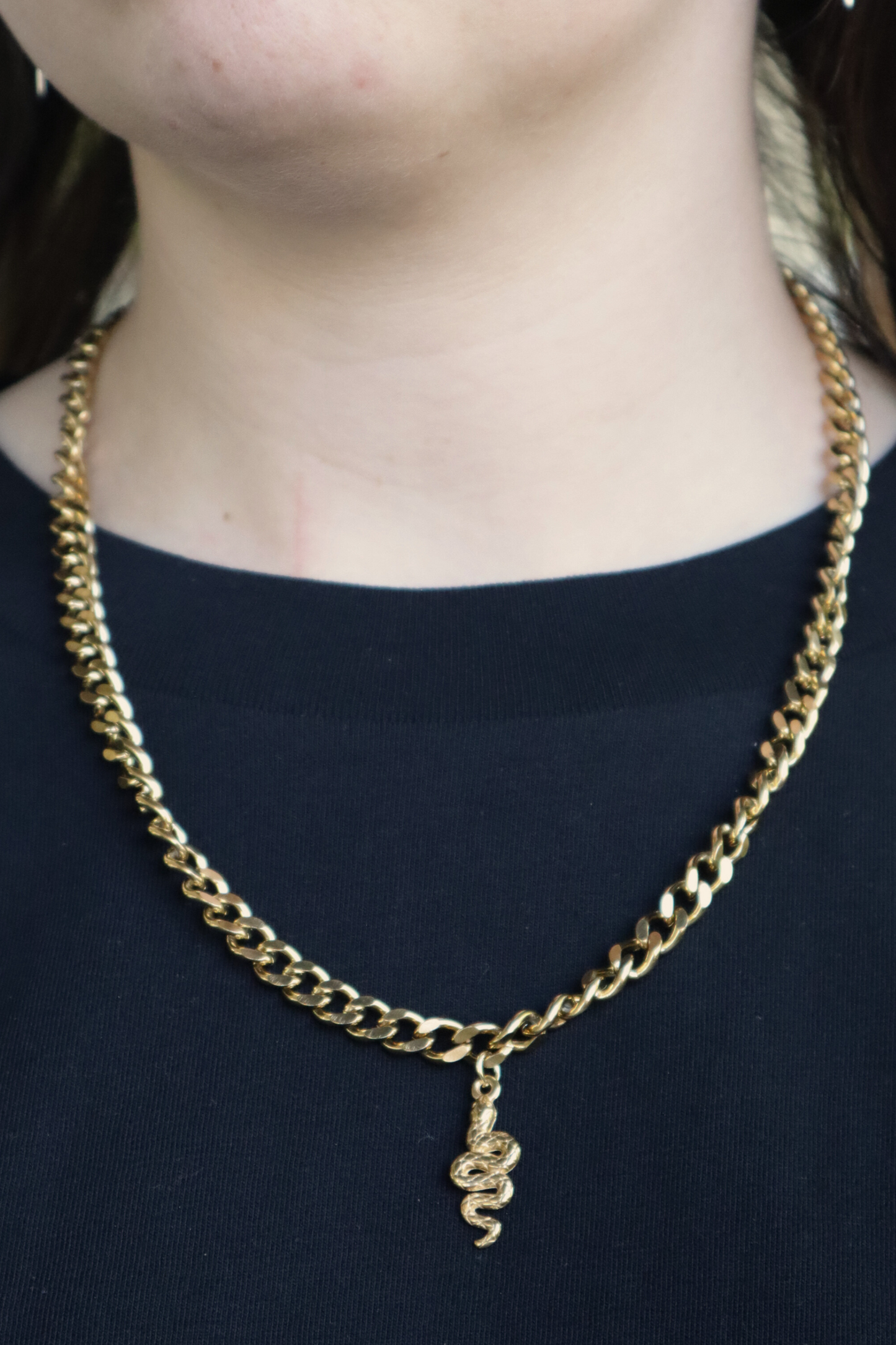 SNAKE GOLD NECKLACE