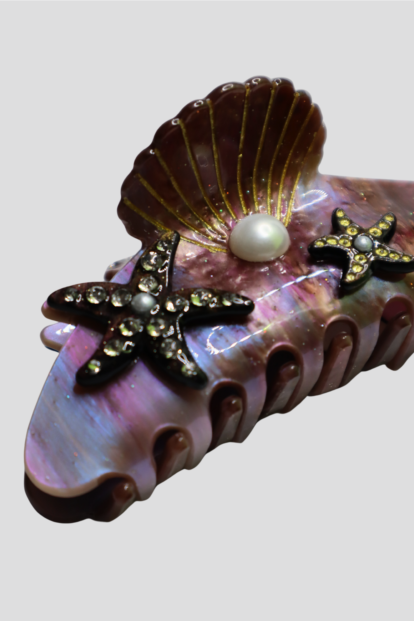 SEA SHELL HAIR CLAW (Brown)