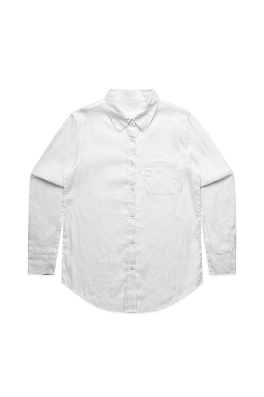 FAYE LINEN SHIRT (White)