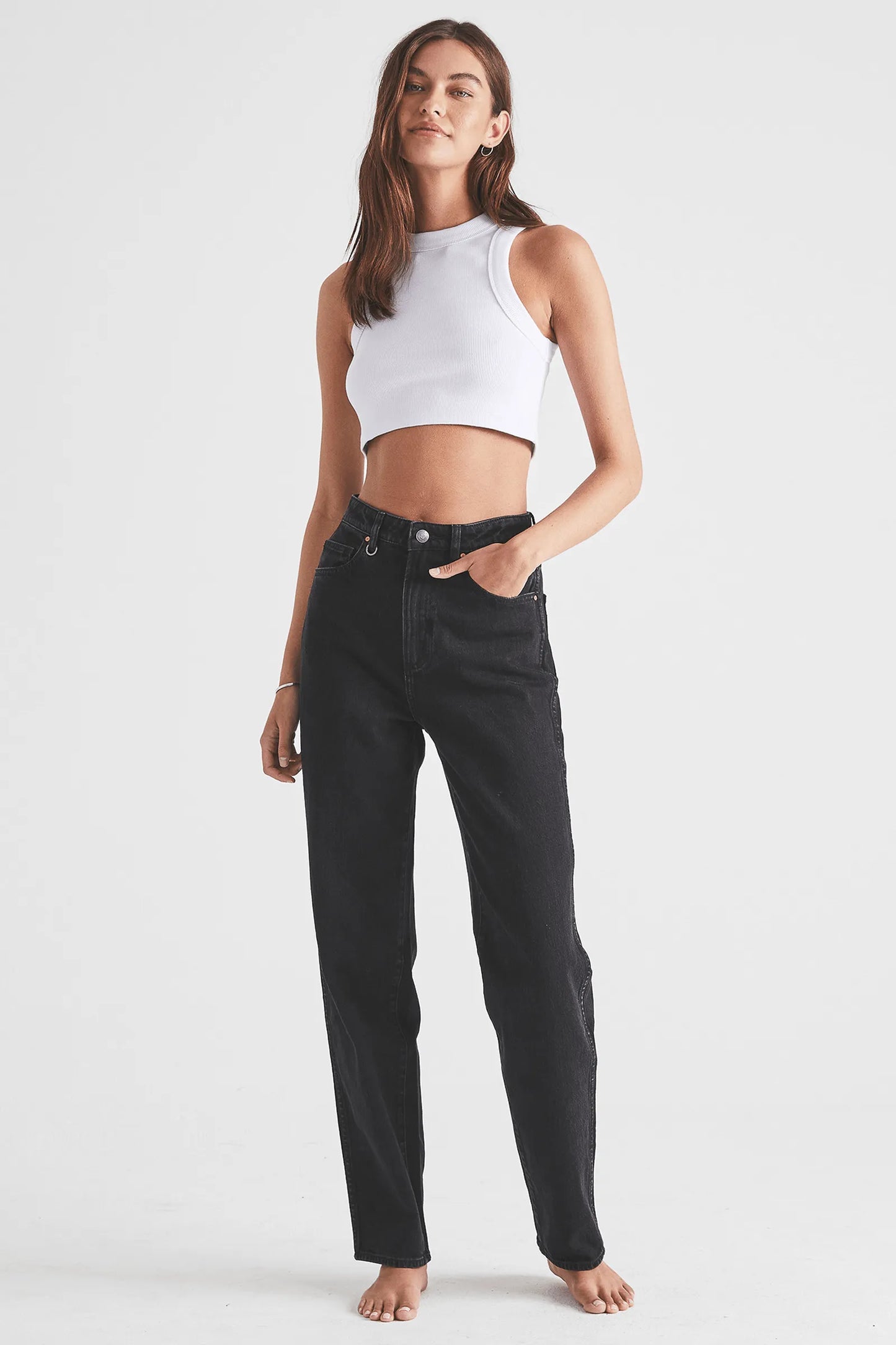 SADE BAGGY JEANS TRUE BLACK (Washed Black)