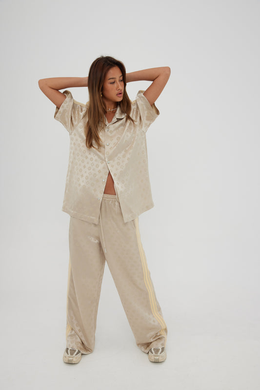 SATIN VACAY PANTS (Sand)