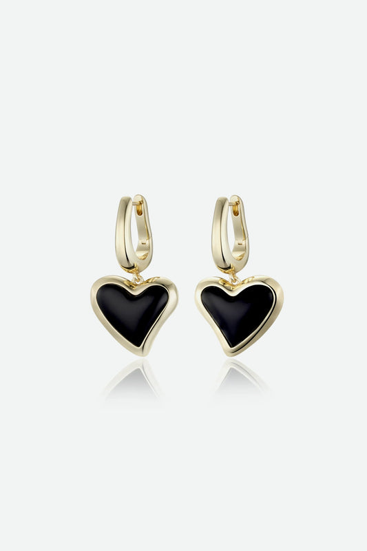 WHITNEY HEART CHARM EARRINGS