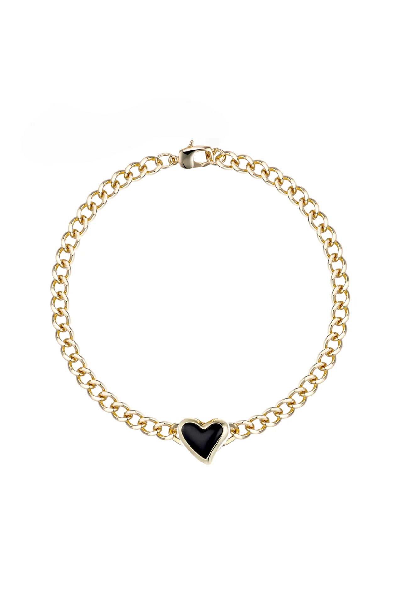 WHITNEY HEART CHOKER (Gold)